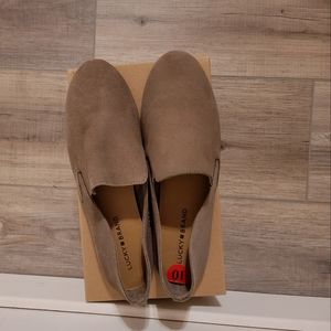 New with Box Lucky Brand- Charsa2, Suede , Women's